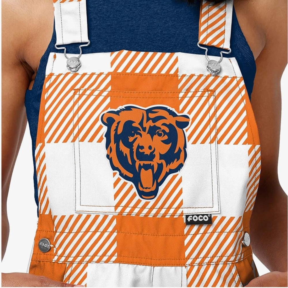 NWOT NFL Chicago Bears Overall Shorts - Picture 3 of 9